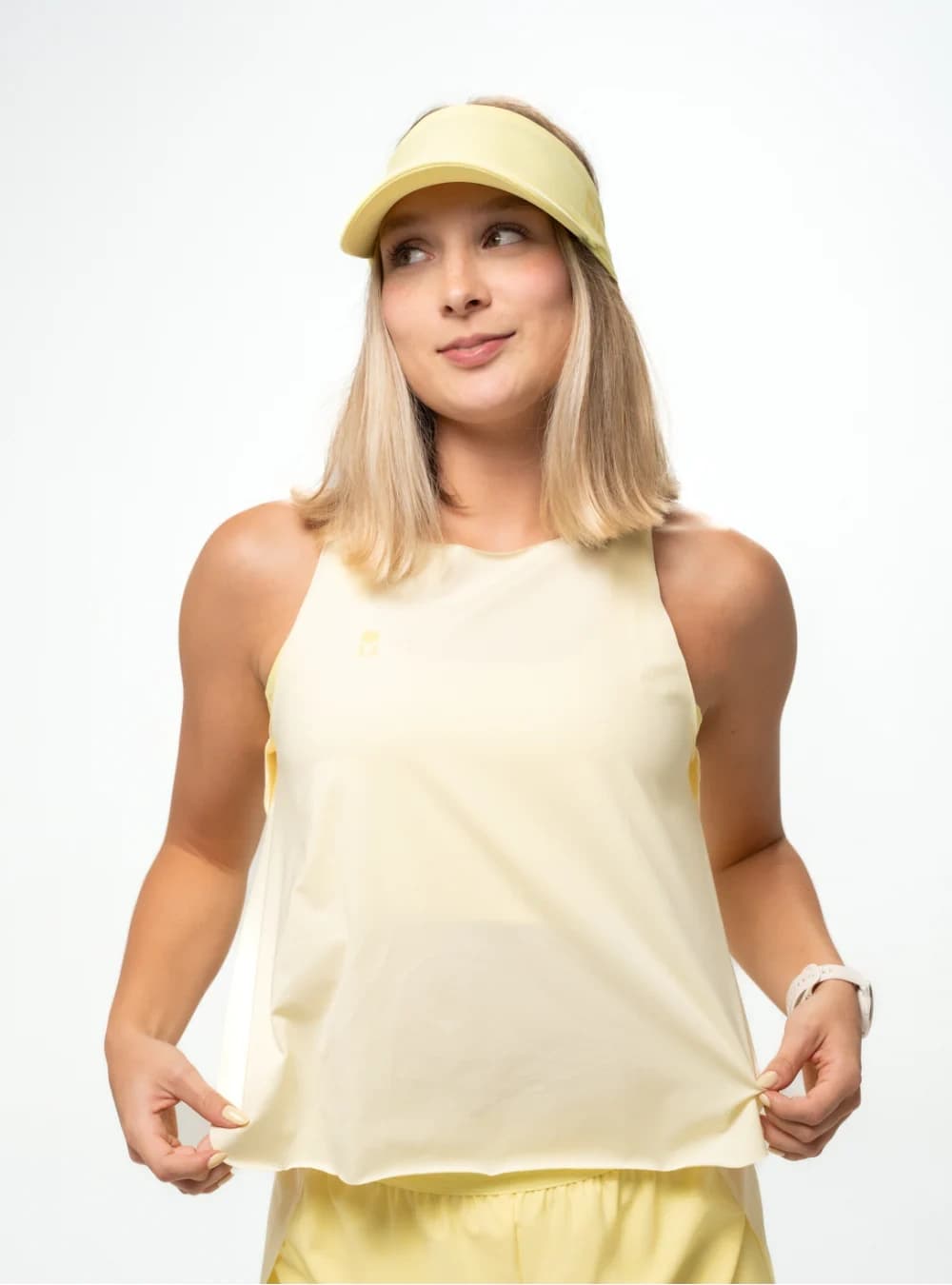 PLEAT TANK TOP BUTTER